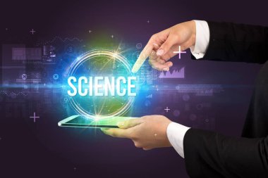 Dokunmatik ekran yakın plan, yeni teknoloji konsepti