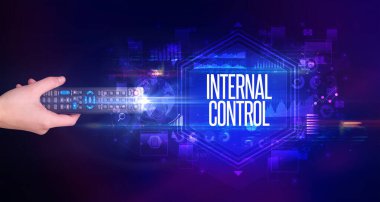 El ele tutuşan kablosuz çevre, siber güvenlik kavramı