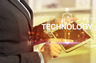 Elektronik tıbbi kayıt, teknoloji konsepti.