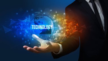 Teknolojiyle ilgili zarif el ele tutuşmalar.