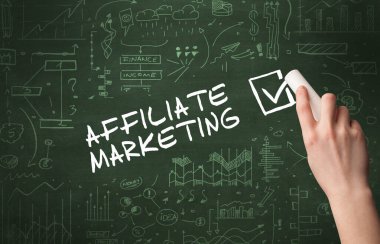 El çizimi yeni iş konsepti