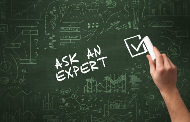 El çizimi yeni iş konsepti