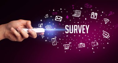 El ele tutuşan kablosuz çevre