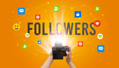 Sosyal medya içeriğini yakalamak için kamera kullanılıyor