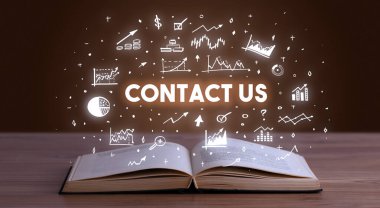 Açık bir kitaptan çıkan iş yazıları