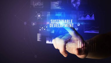 Dijital tuşa basma, modern teknoloji kavramı