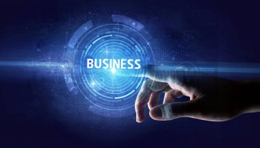 İş konseptine el sıkışma düğmesi