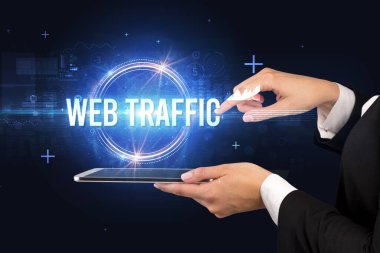 Dokunmatik ekran yakın plan, yeni teknoloji konsepti