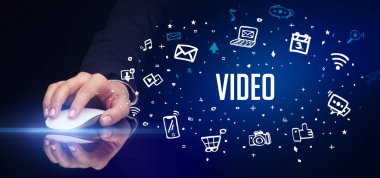 El ele tutuşan kablosuz çevre