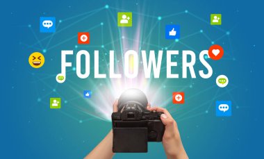 Sosyal medya içeriğini yakalamak için kamera kullanılıyor