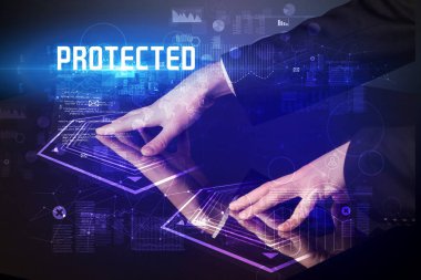 Dijital tabloya elle dokun