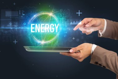 Dokunmatik ekran yakın plan, yeni teknoloji konsepti