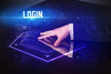 Dijital tabloya elle dokun