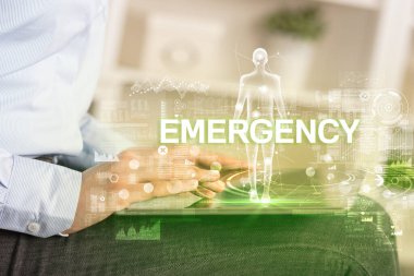 Elektronik tıbbi kayıt, teknoloji konsepti.