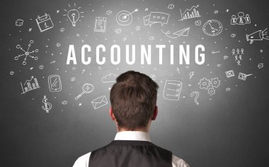 Bir iş adamının arkadan görünüşü