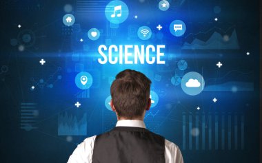 Bir iş adamının arkadan görünüşü