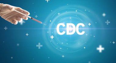 Virüs aşısıyla şırınga iğnesi