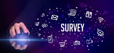 El ele tutuşan kablosuz çevre