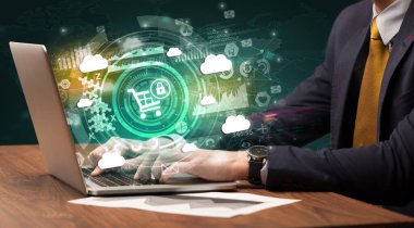 Modern bir dizüstü bilgisayarda el yazısı.