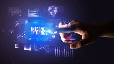 Dijital tuşa basma, modern teknoloji kavramı