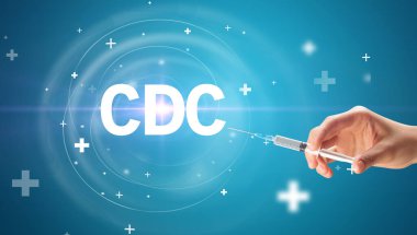 Virüs aşısıyla şırınga iğnesi