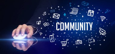 El ele tutuşan kablosuz çevre