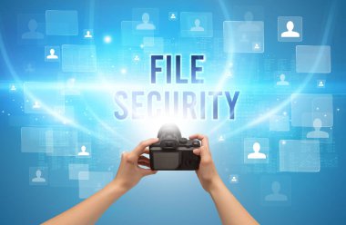 El kamerasının yakın çekimi