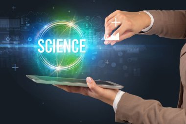 Dokunmatik ekran yakın plan, yeni teknoloji konsepti