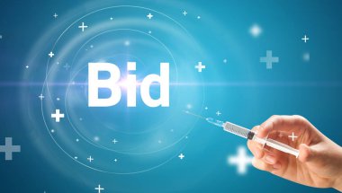 Virüs aşısıyla şırınga iğnesi