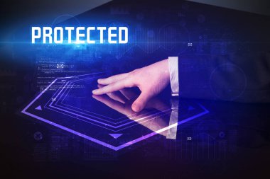 Dijital tabloya elle dokun