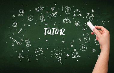 Hand drawing education concept concept