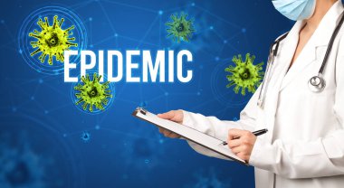 Doktor reçeteli bir reçete yazıyor.