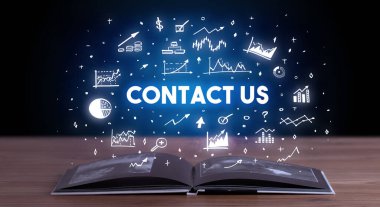 Açık bir kitaptan çıkan iş yazıları