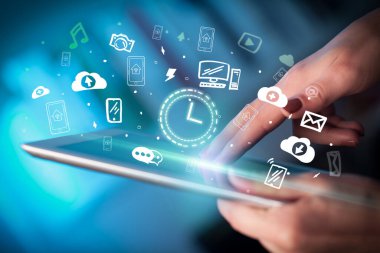 Elle çizilmiş simgelerle dokunmatik ekranı kapat