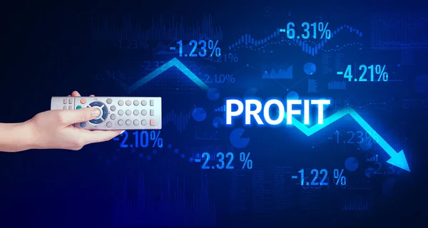 Férfi kézi vezeték nélküli perifériás — Stock Fotó