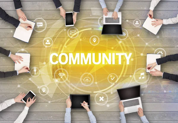 Group of people having a meeting — Stock Photo, Image