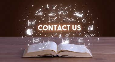 Açık bir kitaptan çıkan iş yazıları