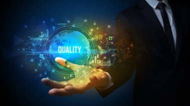 Teknolojiyle ilgili zarif el ele tutuşmalar.