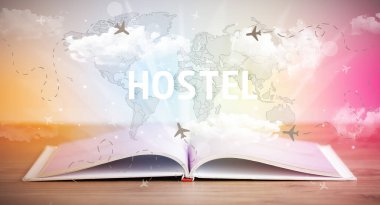 açık kitap, tatil konsepti