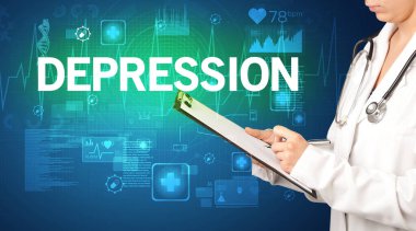 Genç doktor notlar yazıyor.