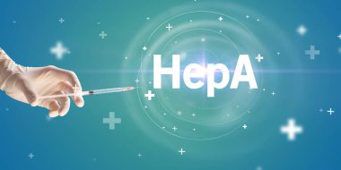 Virüs aşısıyla şırınga iğnesi