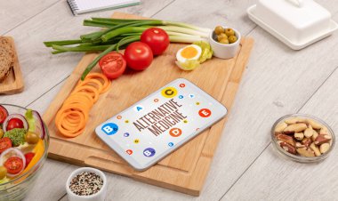 Sağlıklı Tablet Pc bileşimi konsepti