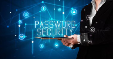 Tablet tutan kişi, güvenlik kavramı