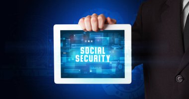 Tablet tutan kişi, güvenlik kavramı