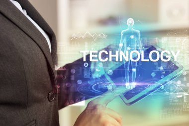 Elektronik tıbbi kayıt, teknoloji konsepti.