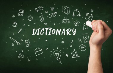 Hand drawing education concept concept