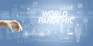 Virüs aşısıyla şırınga iğnesi