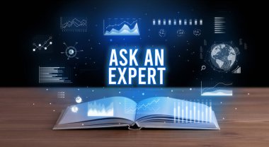 Açık bir kitaptan çıkan iş yazıları