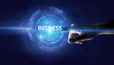 İş konseptine el sıkışma düğmesi