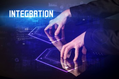 Dijital tabloya elle dokun